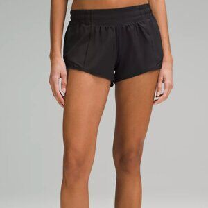 LULULEMON BUNDLE: 2 Pair Hotty Hot Low-Rise Shorts 2.5" Size 2 BLACK